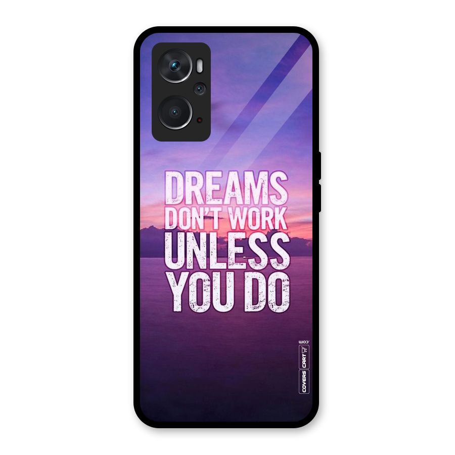 Dreams Work Glass Back Case for Oppo K10 4G