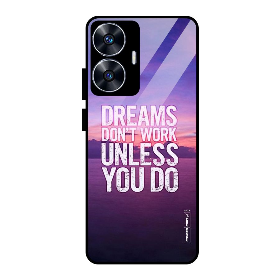 Dreams Work Glass Back Case for Realme Narzo N55