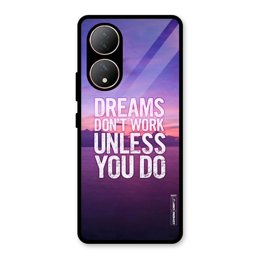 Dreams Work Glass Back Case for Vivo Y100A