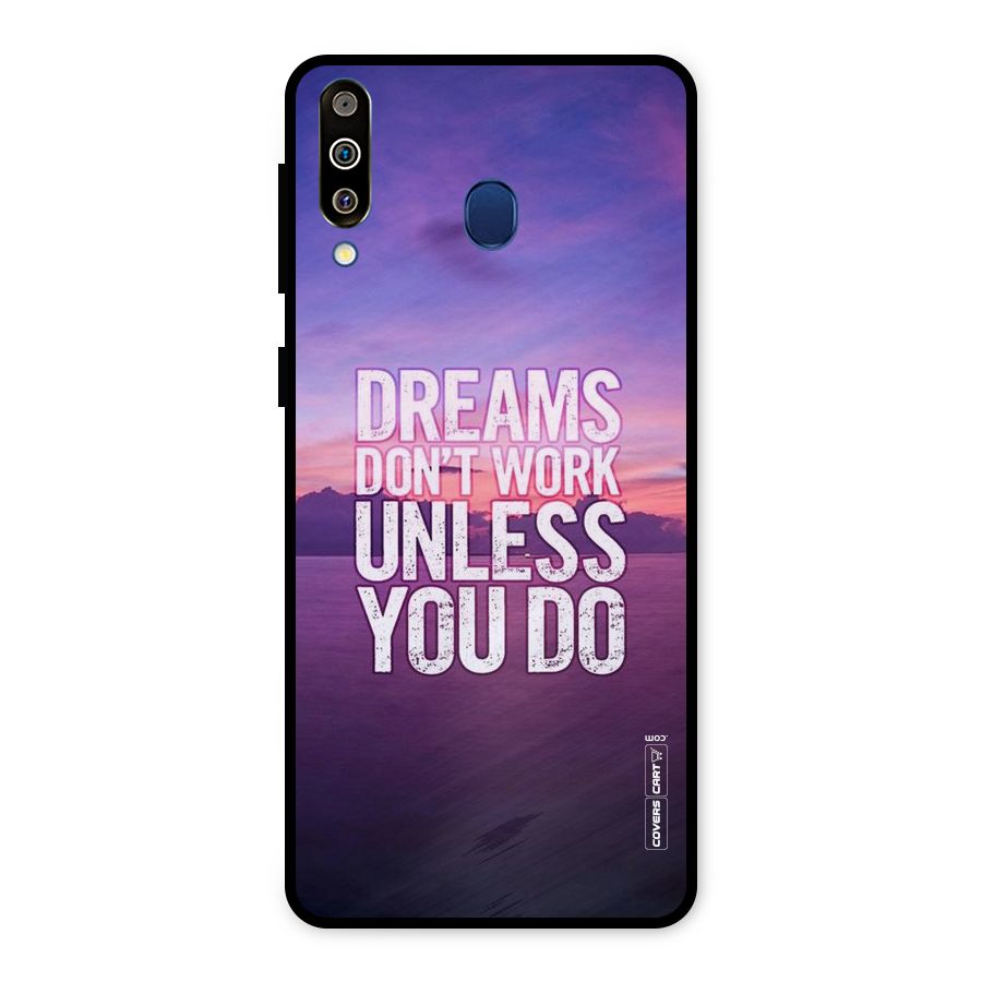 Dreams Work Metal Back Case for Galaxy M30