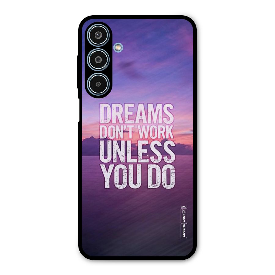 Dreams Work Metal Back Case for Galaxy M35