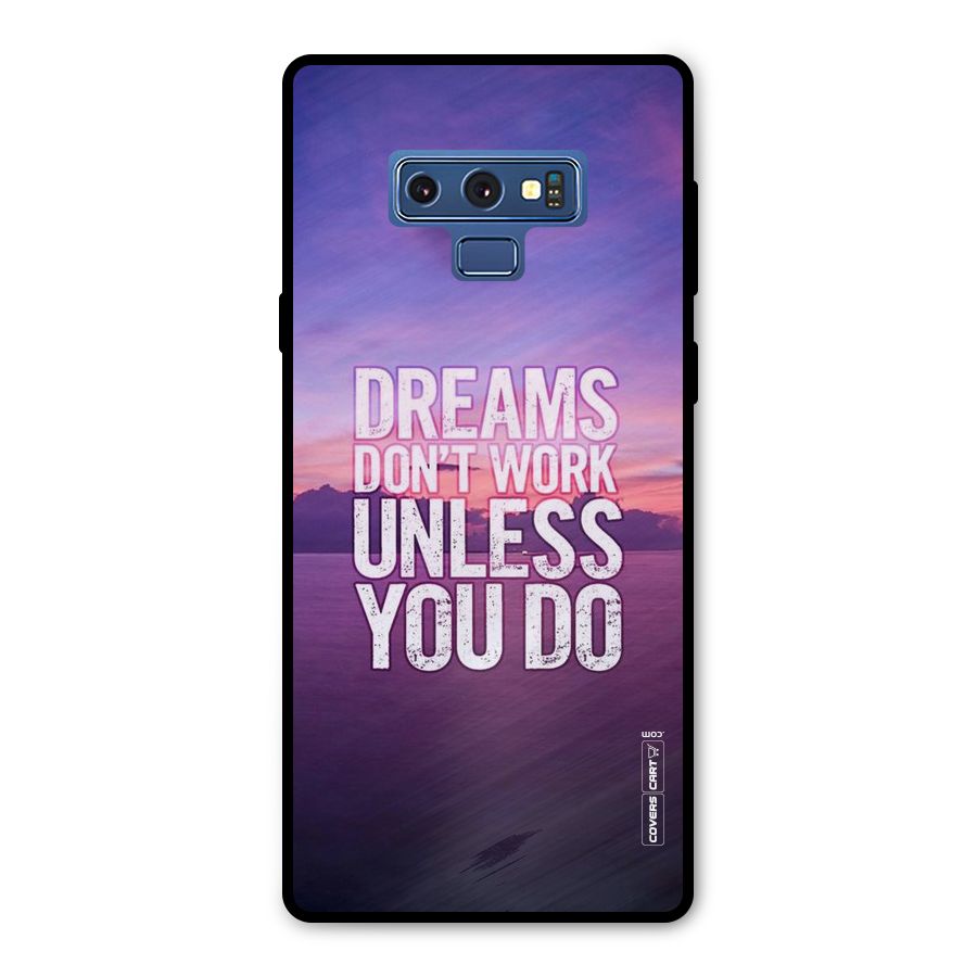 Dreams Work Metal Back Case for Galaxy Note 9