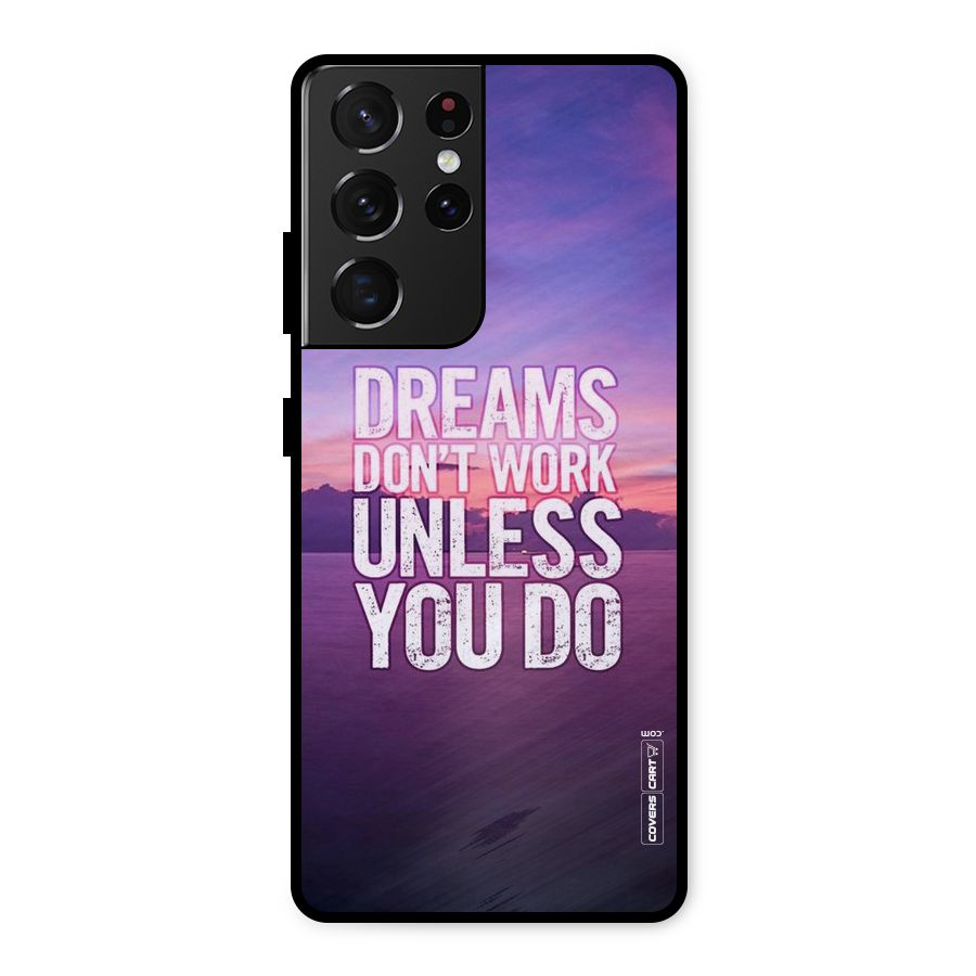 Dreams Work Metal Back Case for Galaxy S21 Ultra 5G