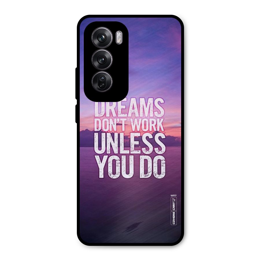 Dreams Work Metal Back Case for Oppo Reno12 Pro