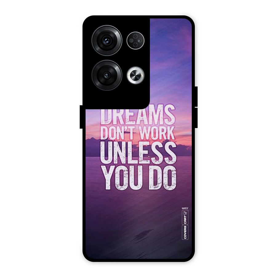 Dreams Work Metal Back Case for Oppo Reno8 Pro 5G