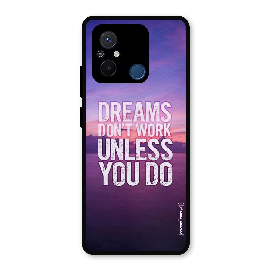 Dreams Work Metal Back Case for Poco C55
