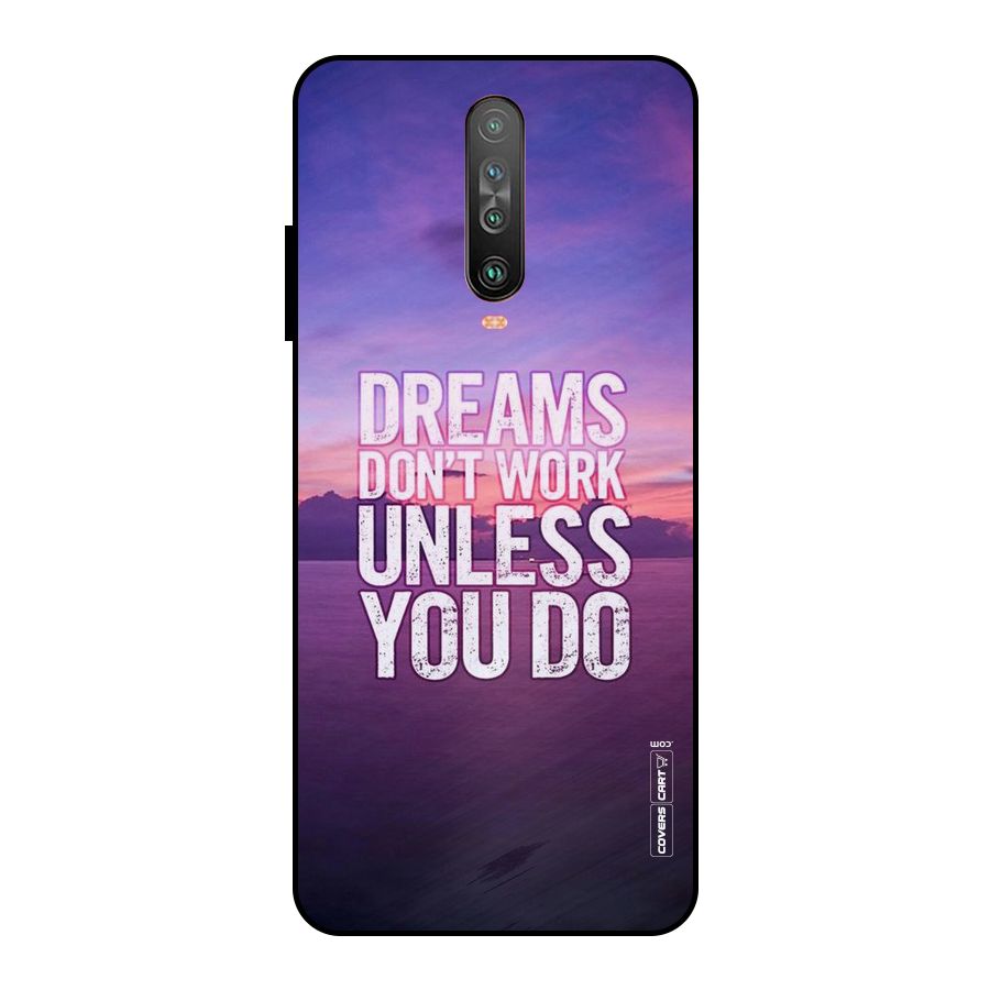 Dreams Work Metal Back Case for Poco X2