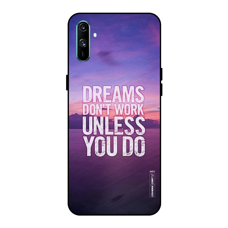 Dreams Work Metal Back Case for Realme C3