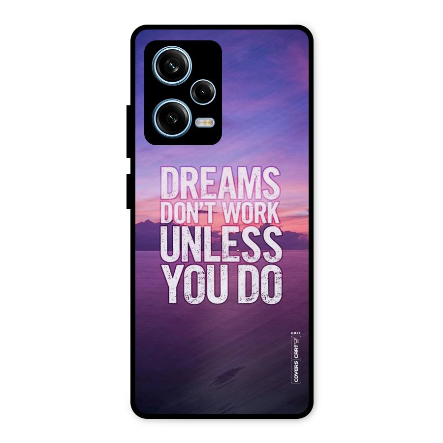 Dreams Work Metal Back Case for Redmi Note 12 Pro