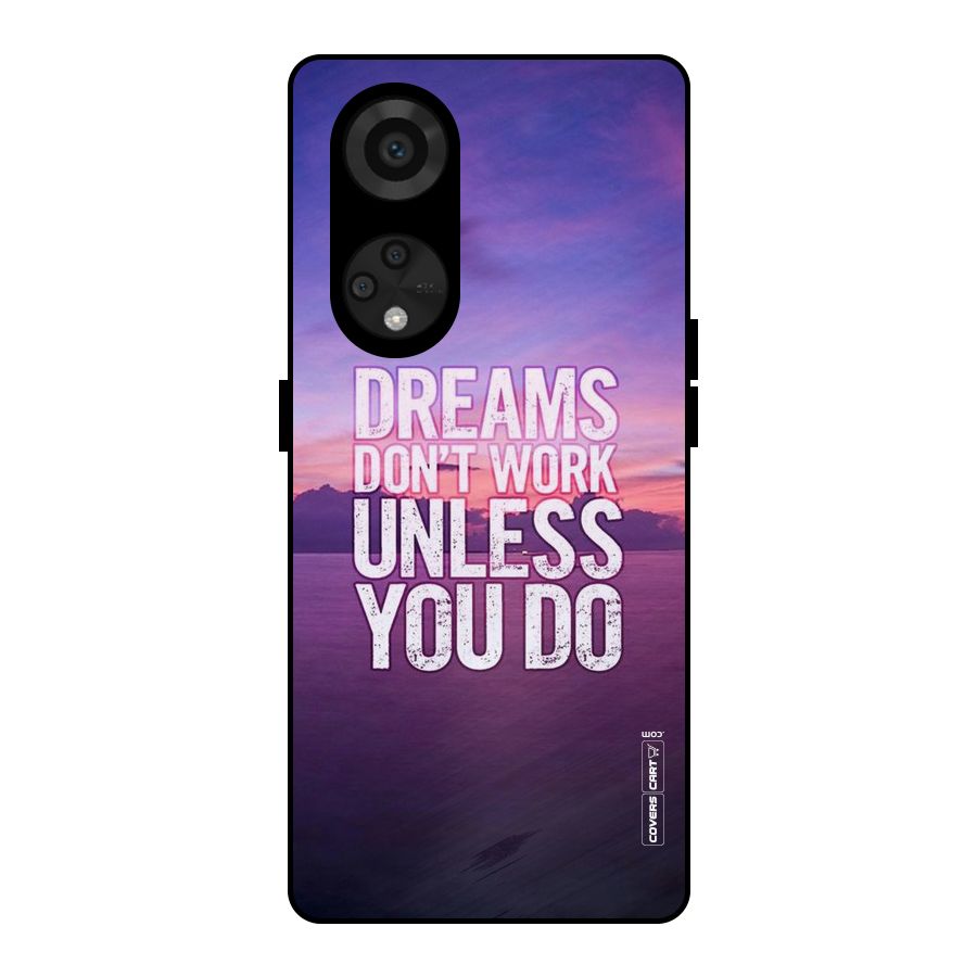 Dreams Work Metal Back Case for Reno8 T 5G