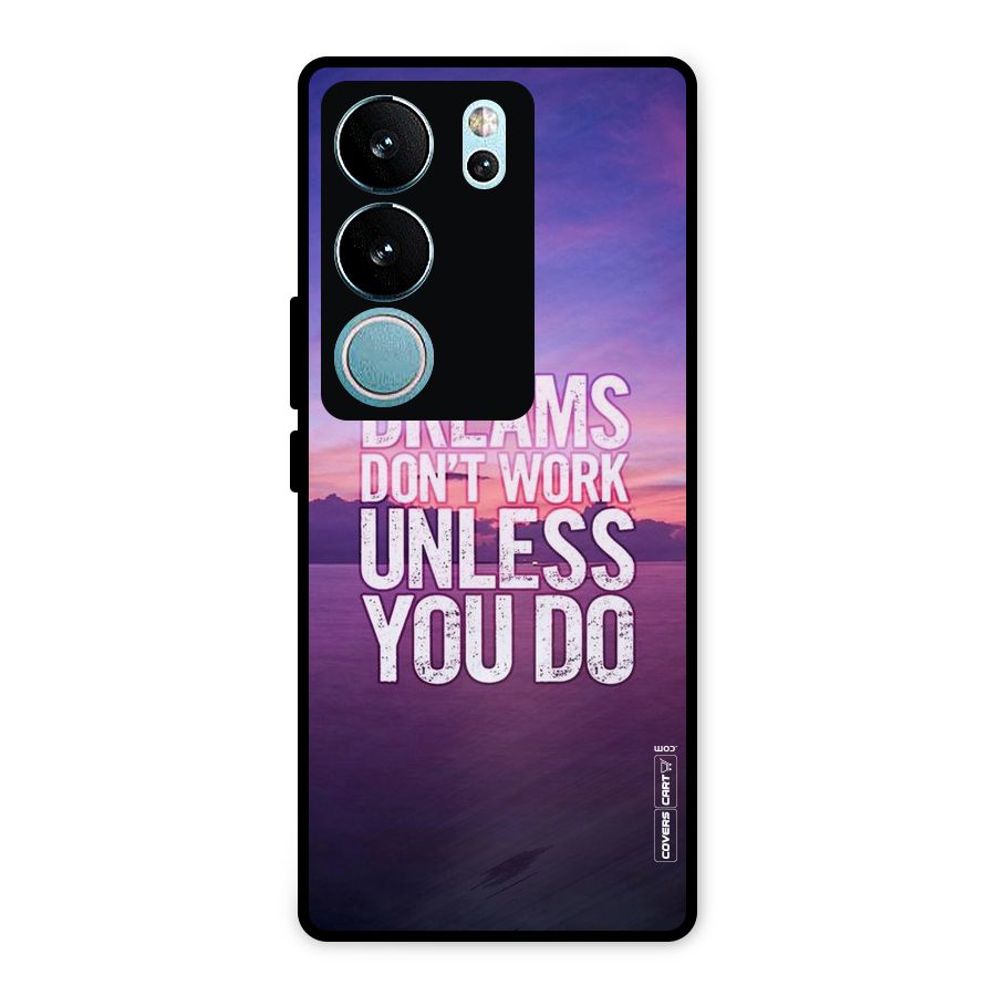Dreams Work Metal Back Case for Vivo V29