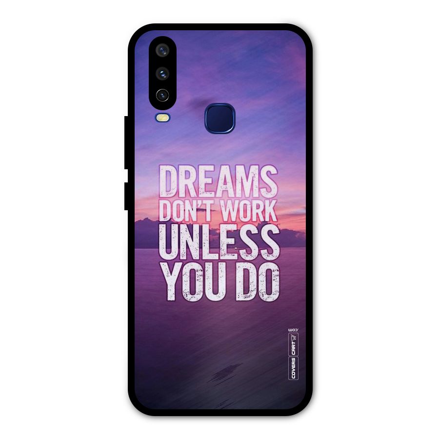 Dreams Work Metal Back Case for Vivo Y15