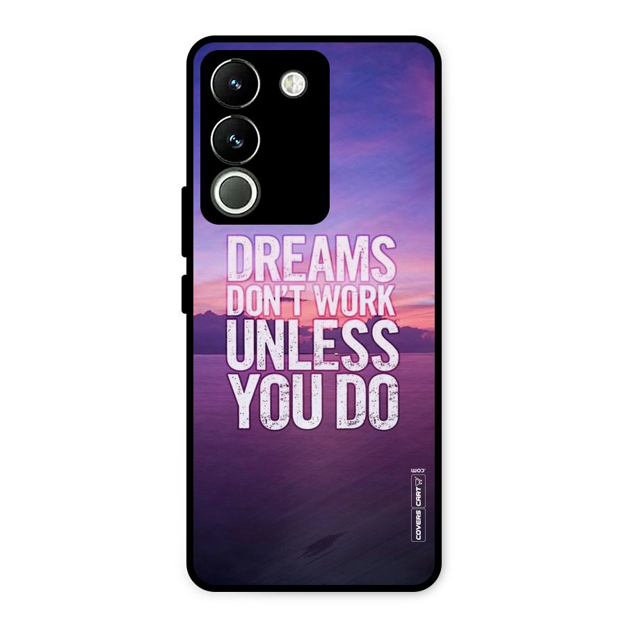Dreams Work Metal Back Case for Vivo Y200