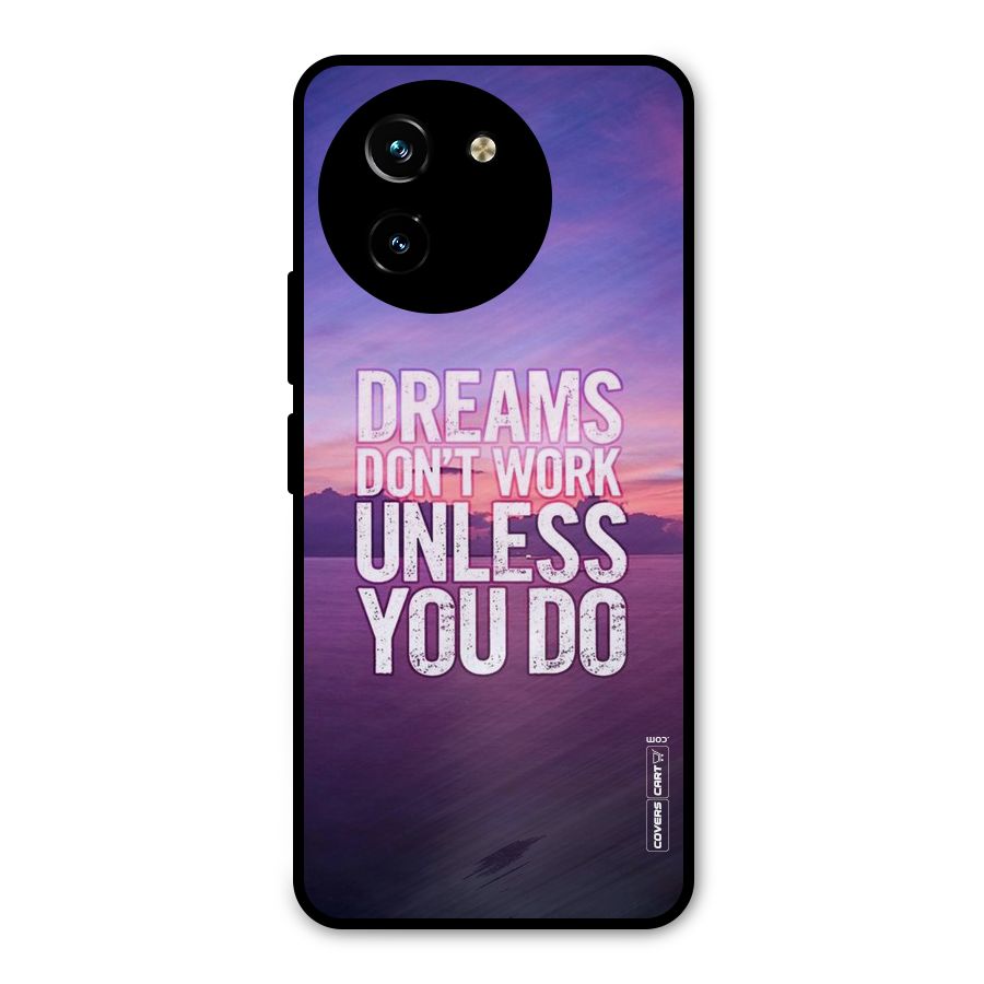Dreams Work Metal Back Case for Vivo Y200i
