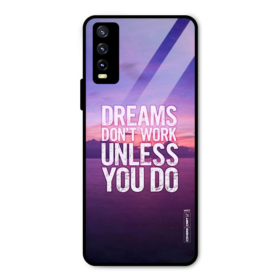 Dreams Work Metal Back Case for Vivo Y20g