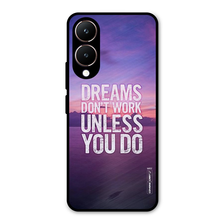 Dreams Work Metal Back Case for Vivo Y28