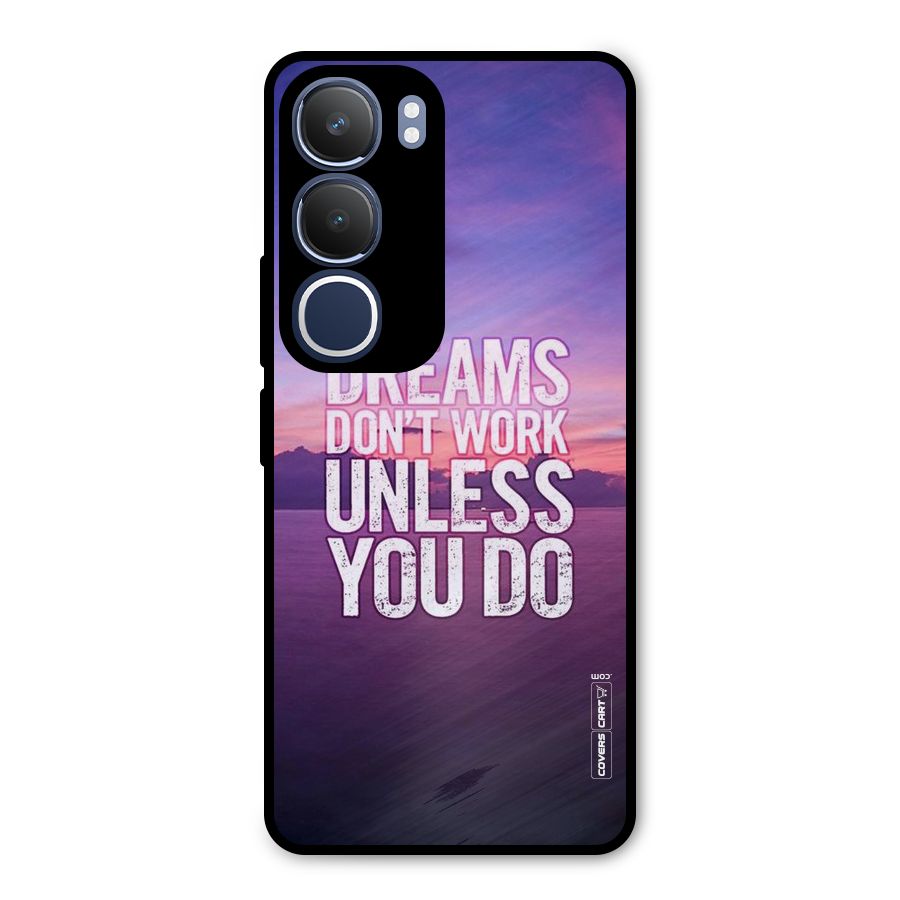 Dreams Work Metal Back Case for Vivo Y29