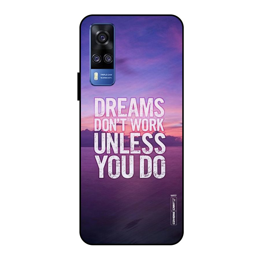 Dreams Work Metal Back Case for Vivo Y51