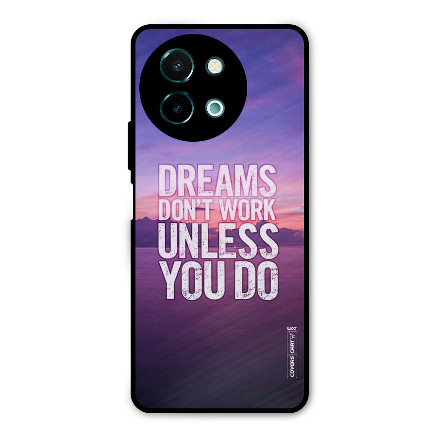 Dreams Work Metal Back Case for Vivo Y58