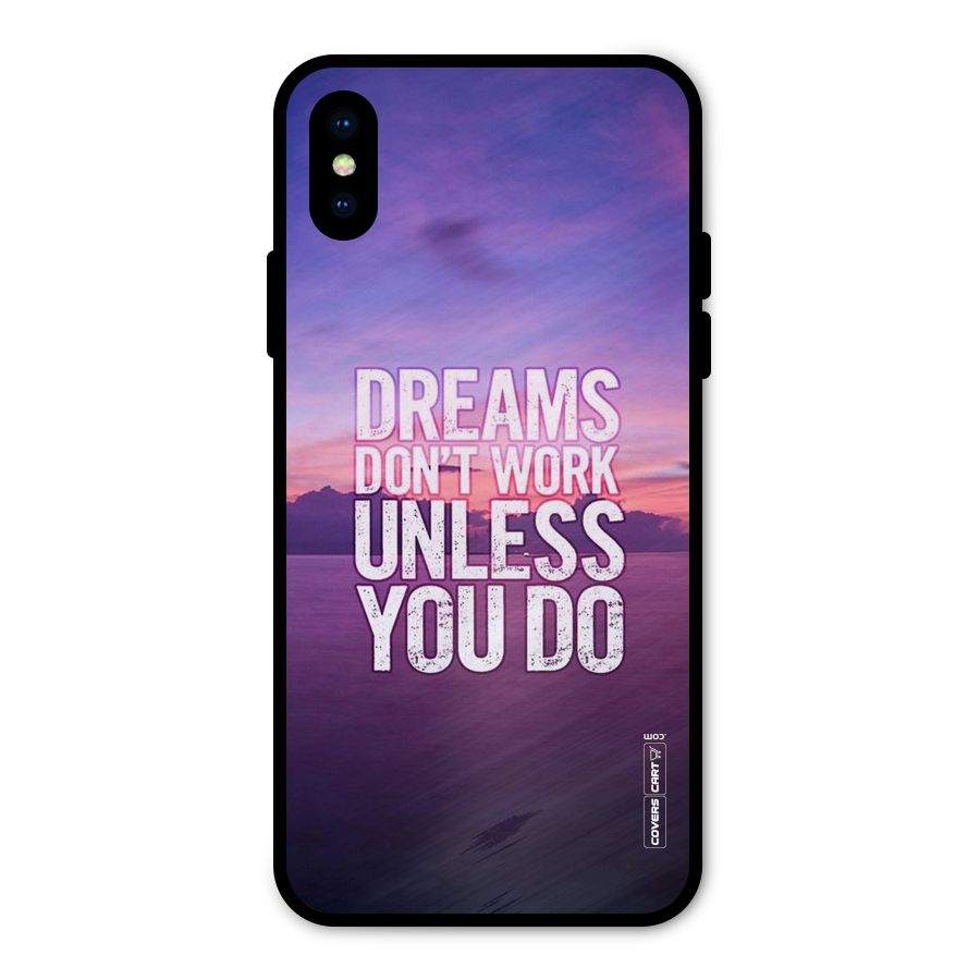 Dreams Work Metal Back Case for iPhone XS