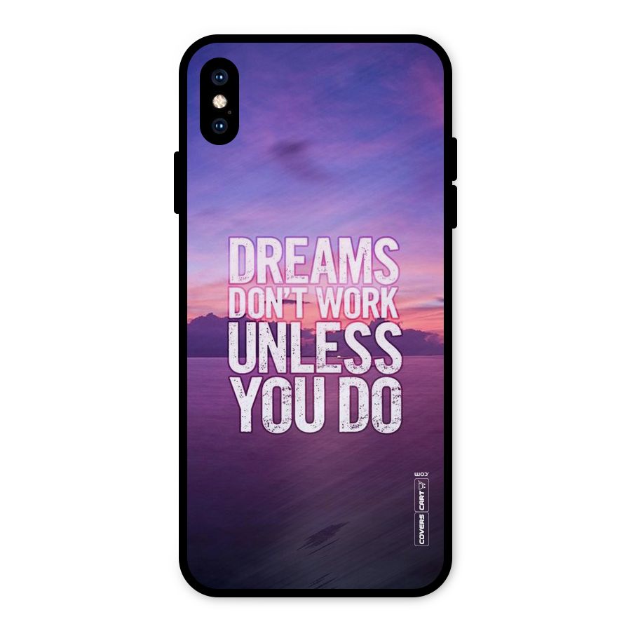 Dreams Work Metal Back Case for iPhone XS Max