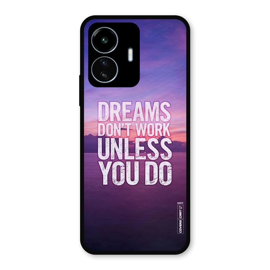 Dreams Work Metal Back Case for vivo iQOO Z6 Lite 5G
