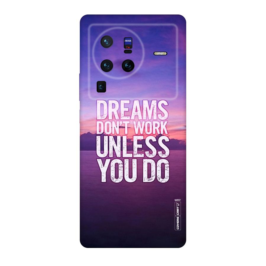 Dreams Work Original Polycarbonate Back Case for Vivo X80