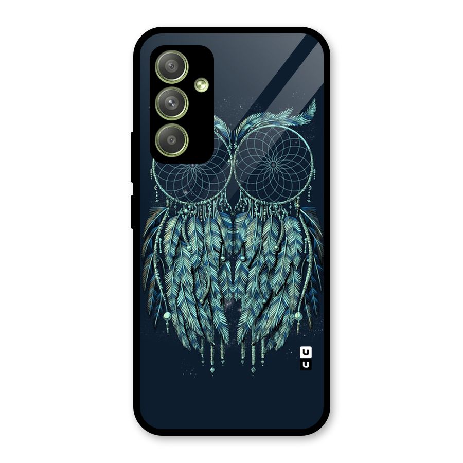 Dreamy Owl Catcher Glass Back Case for Galaxy A54