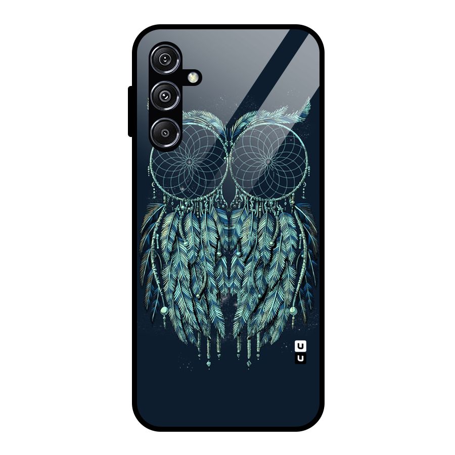 Dreamy Owl Catcher Glass Back Case for Galaxy M34 5G
