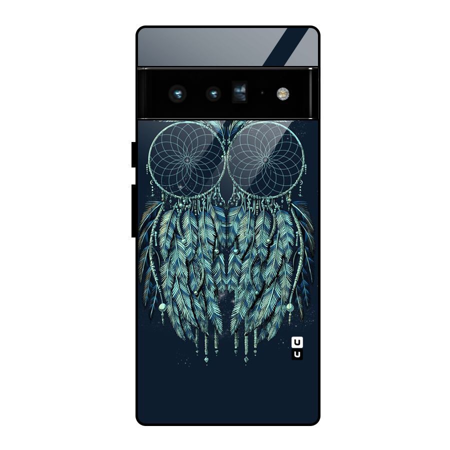 Dreamy Owl Catcher Glass Back Case for Google Pixel 6 Pro
