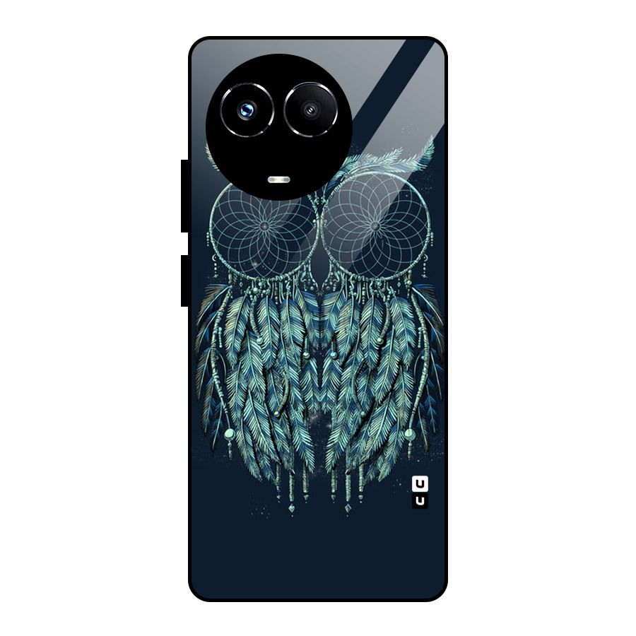 Dreamy Owl Catcher Glass Back Case for Realme 11X