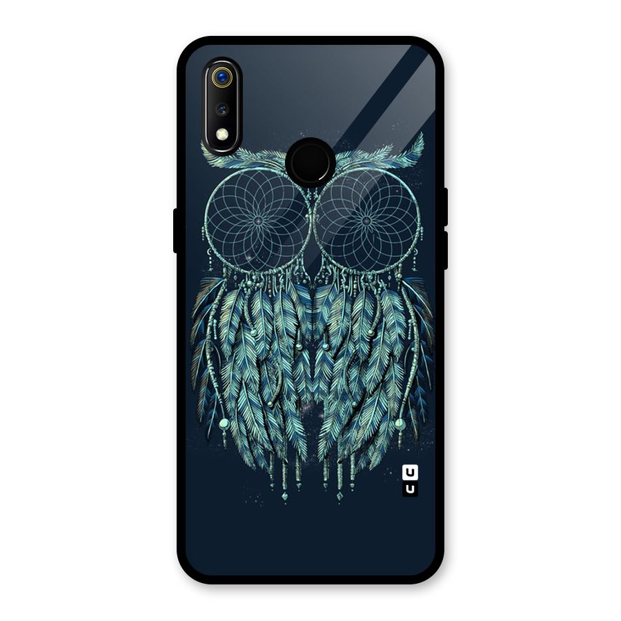 Dreamy Owl Catcher Glass Back Case for Realme 3i