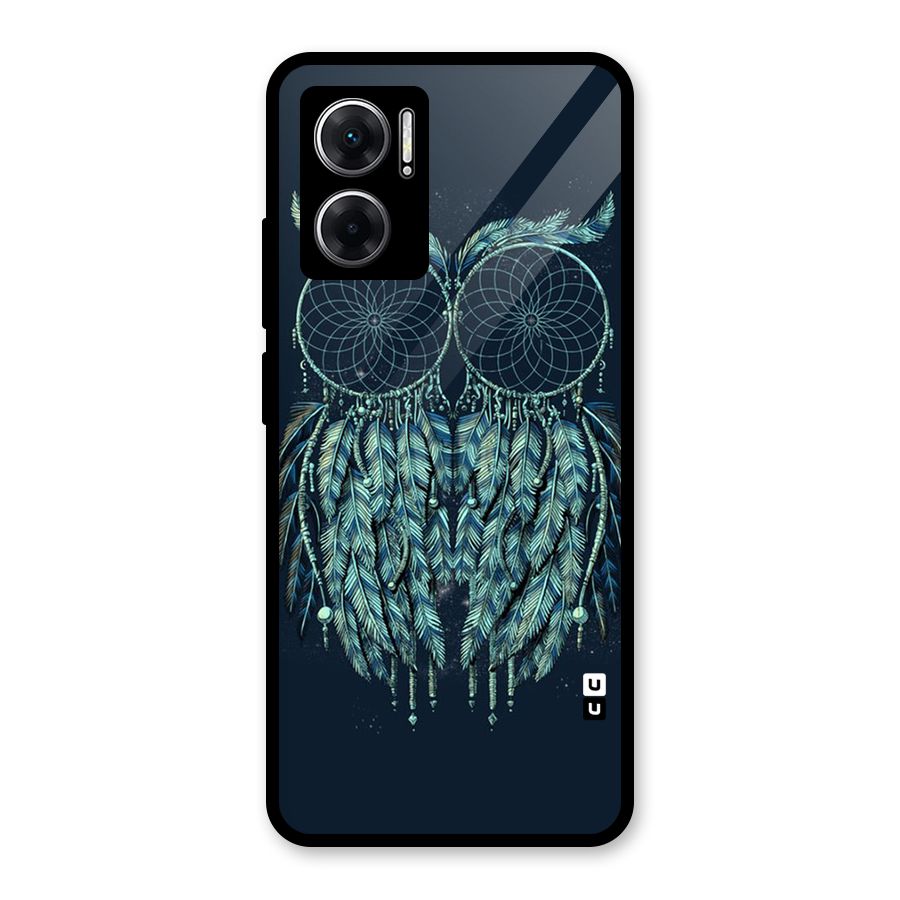 Dreamy Owl Catcher Glass Back Case for Redmi 11 Prime 5G