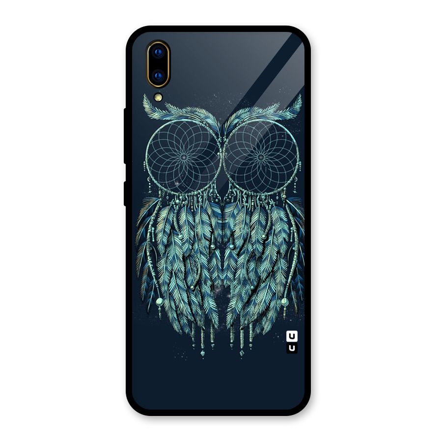 Dreamy Owl Catcher Glass Back Case for Vivo V11 Pro