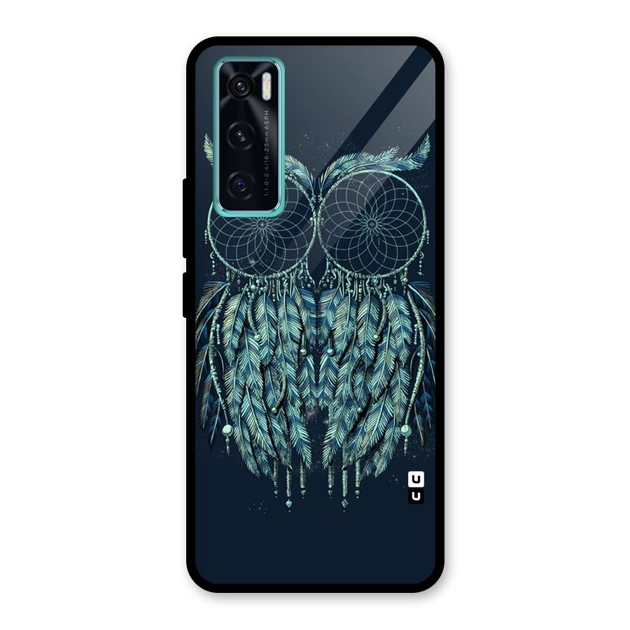 Dreamy Owl Catcher Glass Back Case for Vivo V20 SE