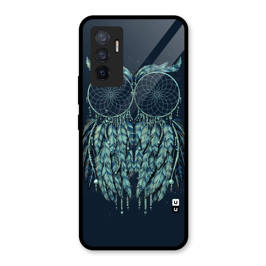 Dreamy Owl Catcher Glass Back Case for Vivo V23e