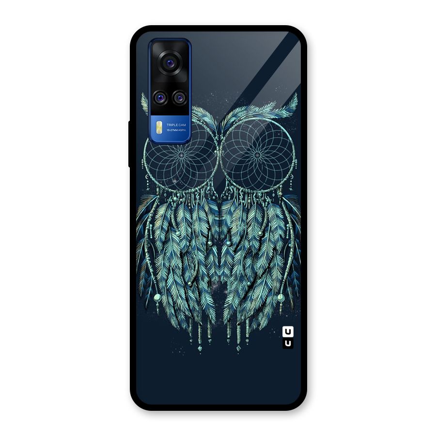 Dreamy Owl Catcher Glass Back Case for Vivo Y31