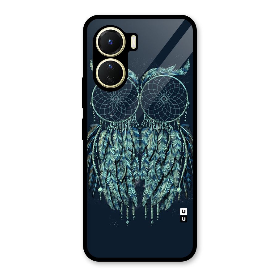 Dreamy Owl Catcher Glass Back Case for Vivo Y56