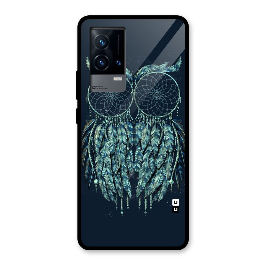 Dreamy Owl Catcher Glass Back Case for iQOO 9 5G