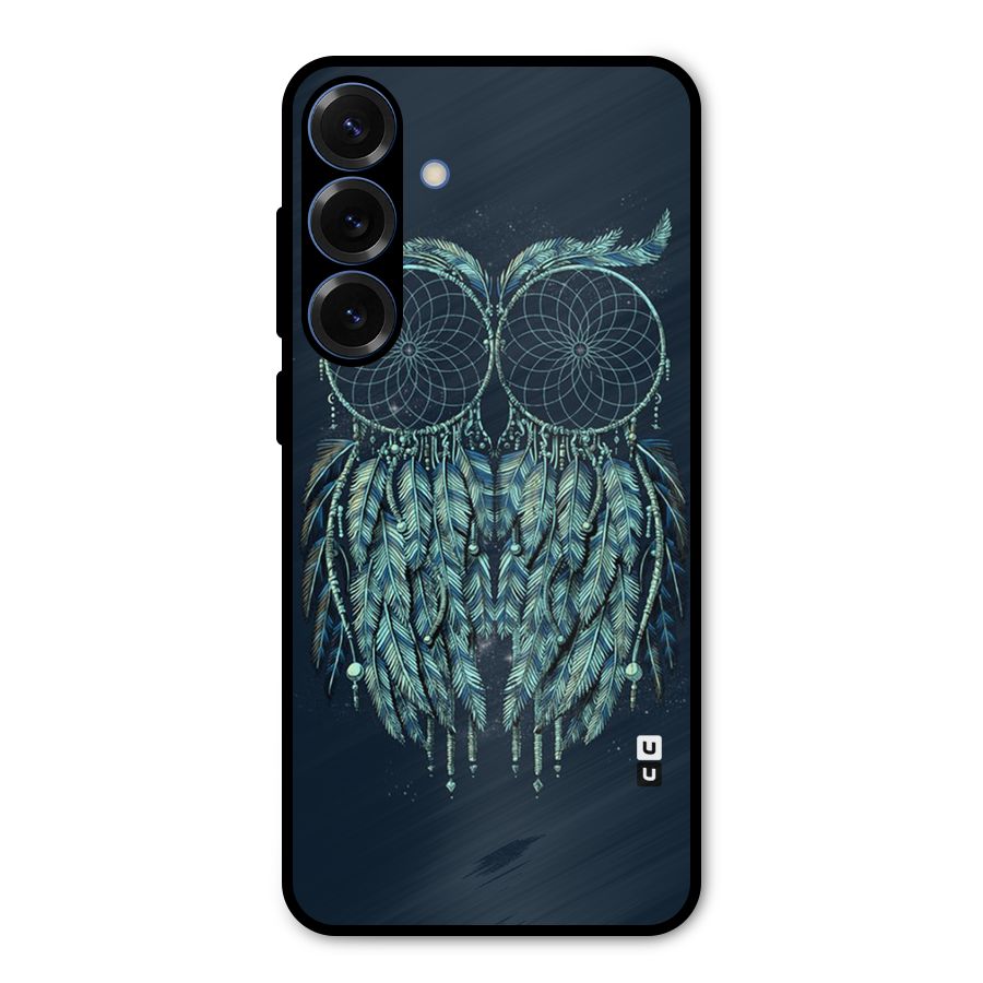 Dreamy Owl Catcher Metal Back Case for Galaxy S25 Plus