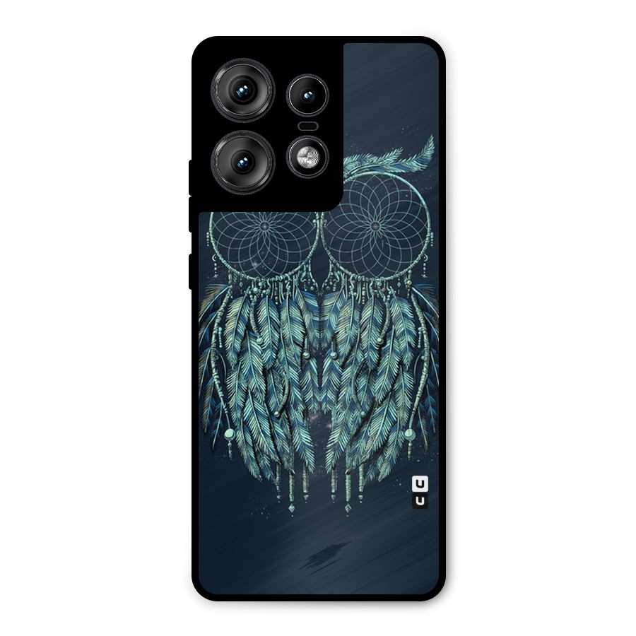 Dreamy Owl Catcher Metal Back Case for Motorola Edge 50 Pro