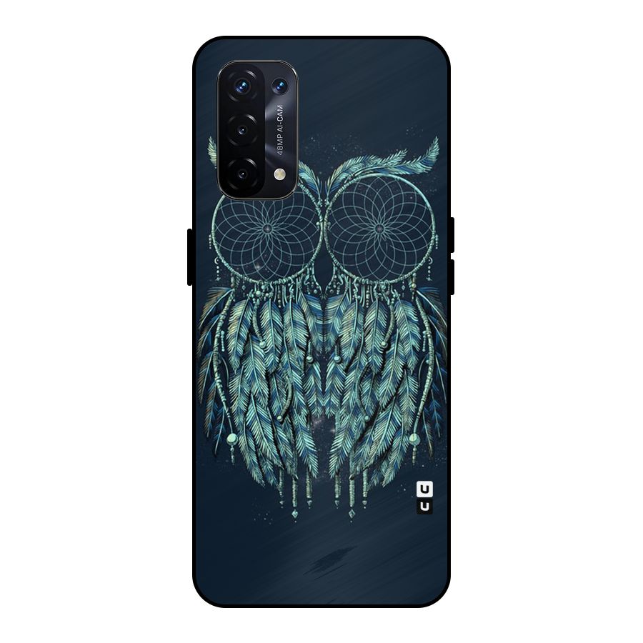 Dreamy Owl Catcher Metal Back Case for Oppo A74 5G