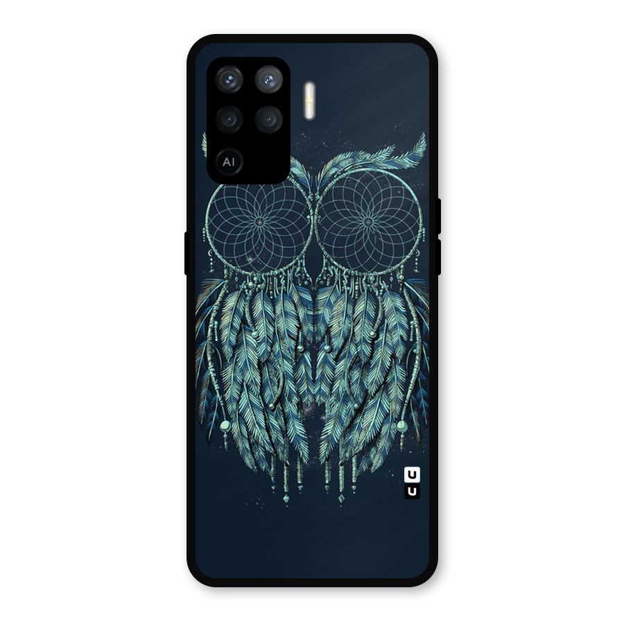 Dreamy Owl Catcher Metal Back Case for Oppo F19 Pro
