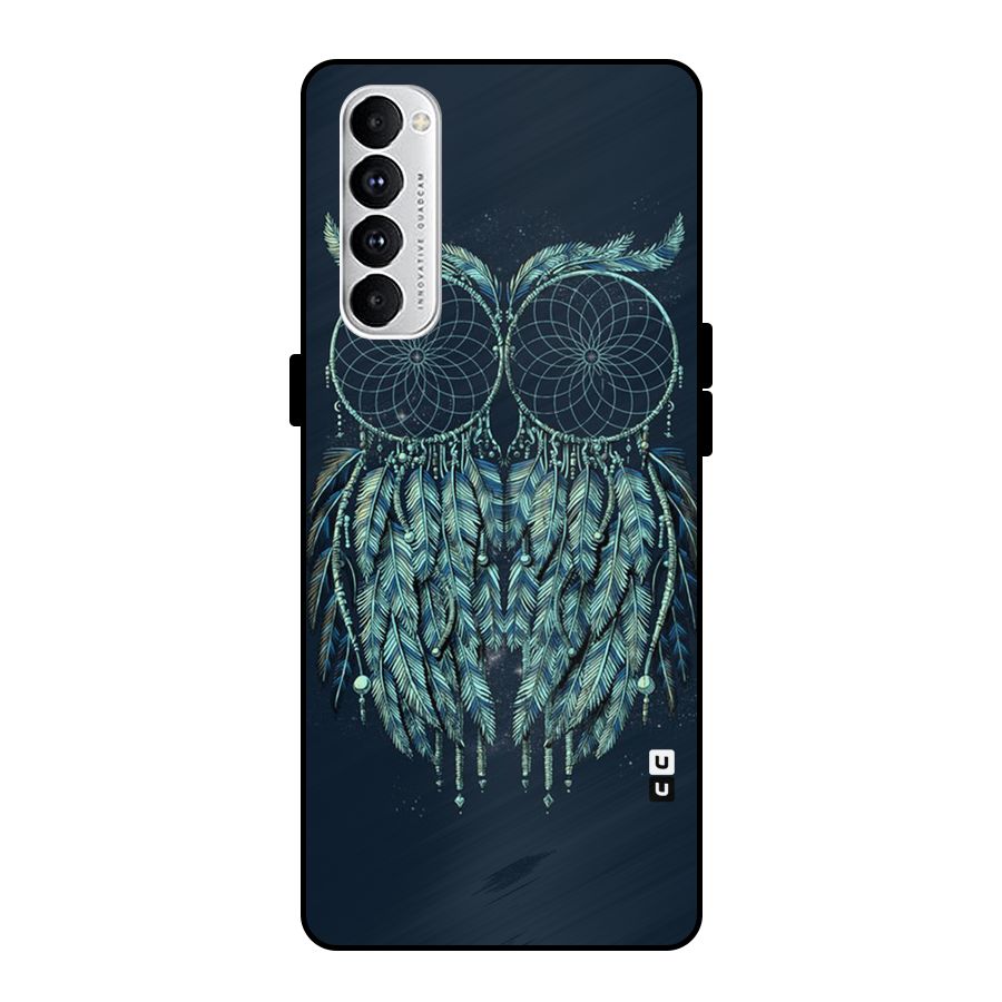 Dreamy Owl Catcher Metal Back Case for Oppo Reno4 Pro