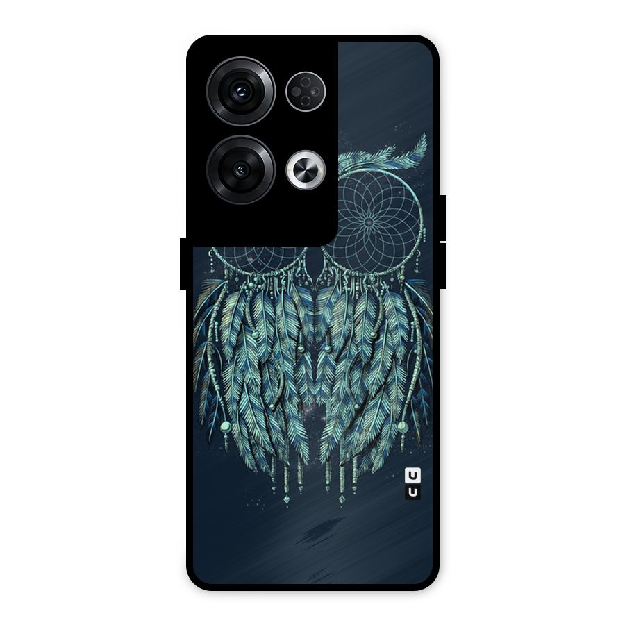 Dreamy Owl Catcher Metal Back Case for Oppo Reno8 Pro 5G