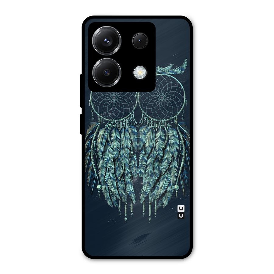Dreamy Owl Catcher Metal Back Case for Poco X6