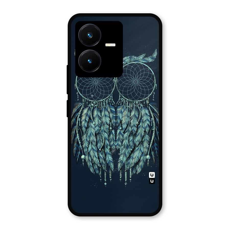 Dreamy Owl Catcher Metal Back Case for Vivo Y22s