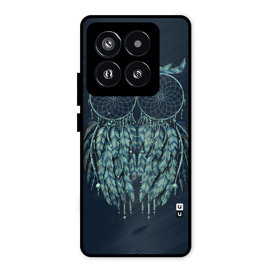 Dreamy Owl Catcher Metal Back Case for Xiaomi 14 Pro