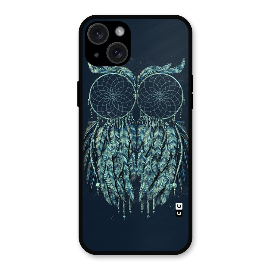 Dreamy Owl Catcher Metal Back Case for iPhone 15 Plus