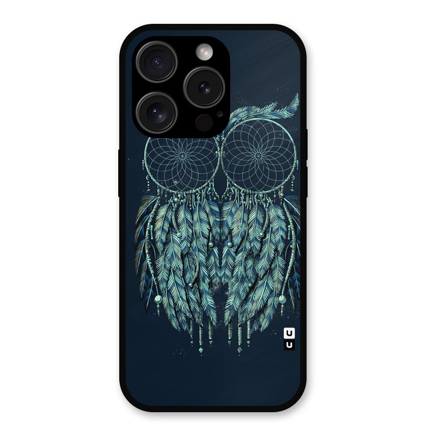 Dreamy Owl Catcher Metal Back Case for iPhone 15 Pro